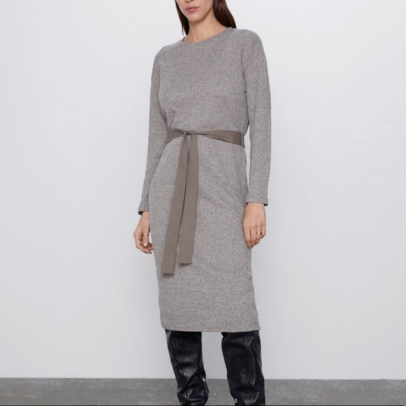 Zara Dresses & Skirts - New Zara knit Belted Dress